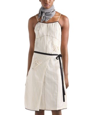  Striped Dress with Bow
