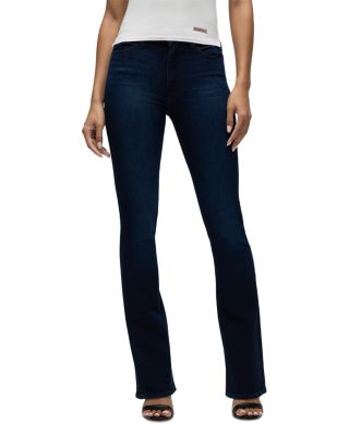 Barbara Cotton Blend High Rise Bootcut Jeans in Rescue