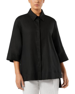 Florida Linen Three Quarter Sleeve Top