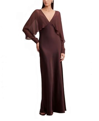  Women's Electra Sleeve Cape Maxi Dress