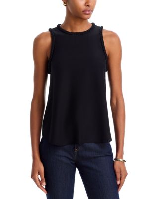 Cinq a Sept Satin Braided Tank