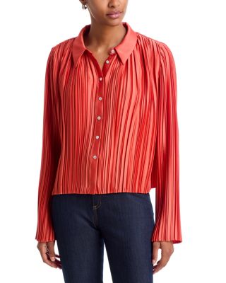 Esme Pleated Satin Top