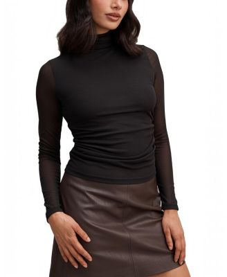 Women's Halston Roll Neck Long Sleeves Top