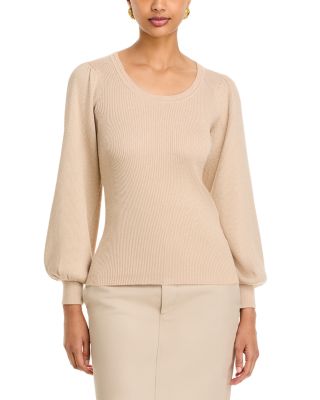 Metallic Rib Knit Top