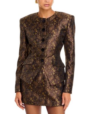 Ronny Kobo Wanda Printed Blazer