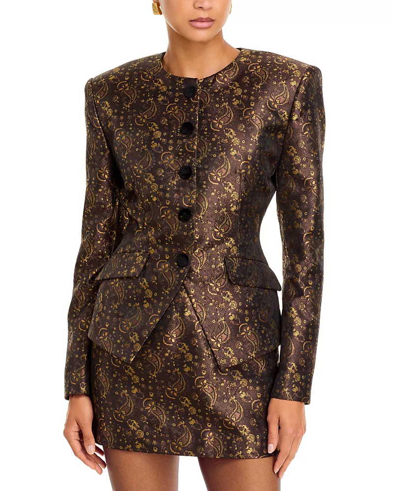 Ronny Kobo Wanda Printed Blazer