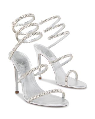 Women's Cleo Embellished Leather Stiletto Sandals