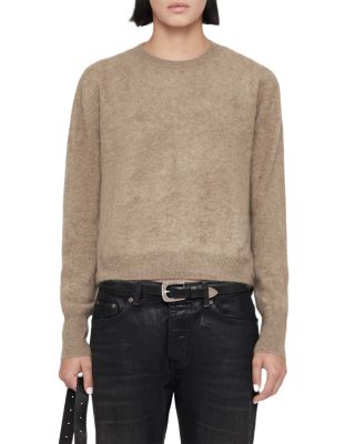 Ada Brushed Cashmere Crewneck Sweater