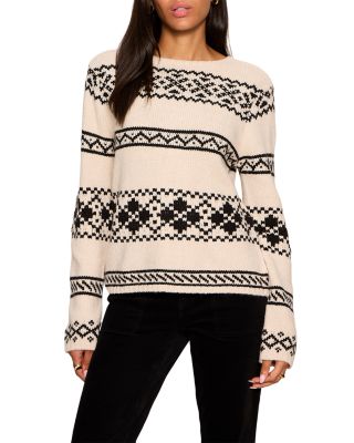 Fair Isle Boat Neck Sweater