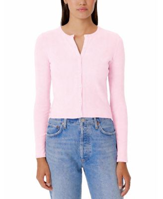 Pointelle Crop Cardigan