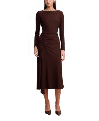  Women's Mabel Jersey Long Sleeve Midi Dress