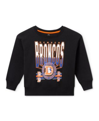 Unisex NFL Denver Broncos Drop Shoulder Crew Fleece - Little Kid, Big Kid