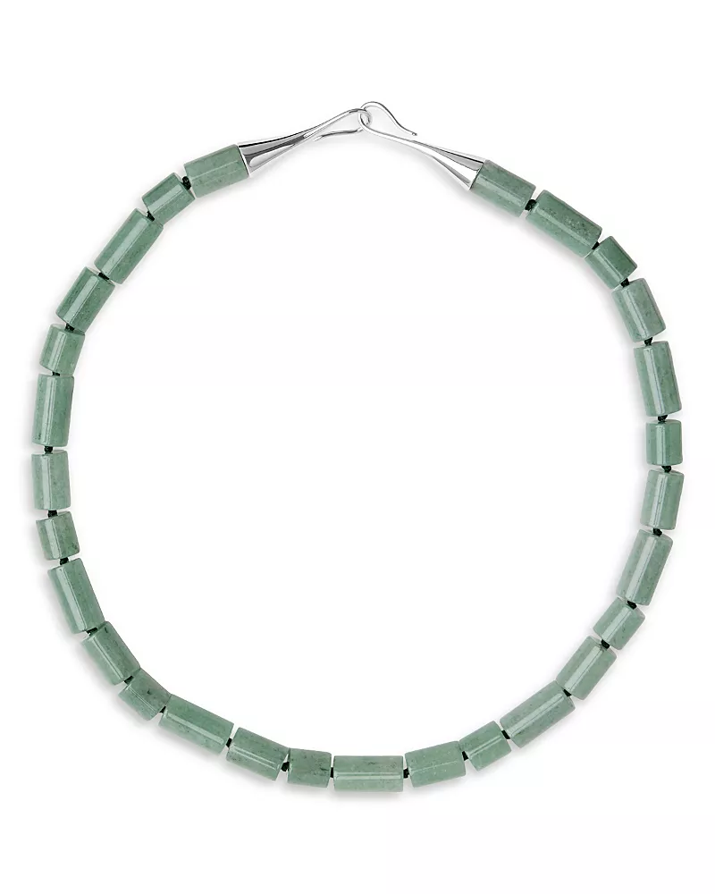 Lie Studio Sadie Gemstone Beaded Necklace, 7.8