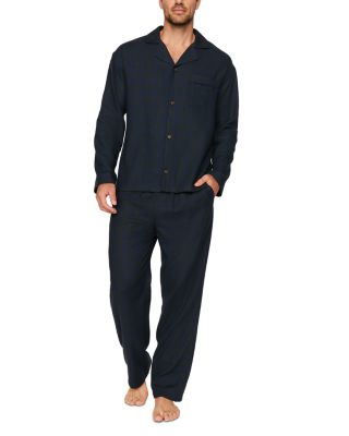 Relaxed Flannel Check Pajama Set