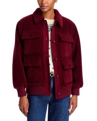 The Patch Pocket Plush Teddy Fleece Jacket