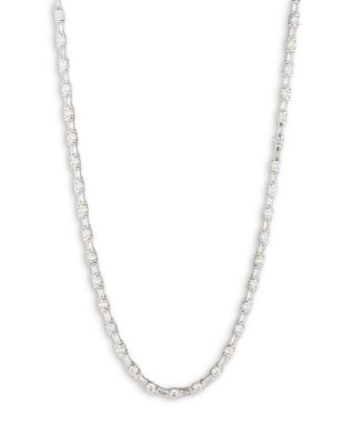 Cubic Zirconia Tennis Necklace, 17" 