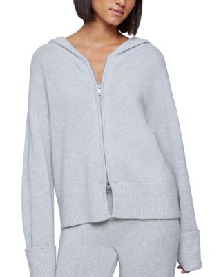Tori Cashmere Hooded Full Zip Sweater