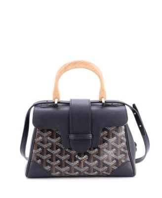  Mini Saigon Top Handle Bag Coated Canvas with Leather