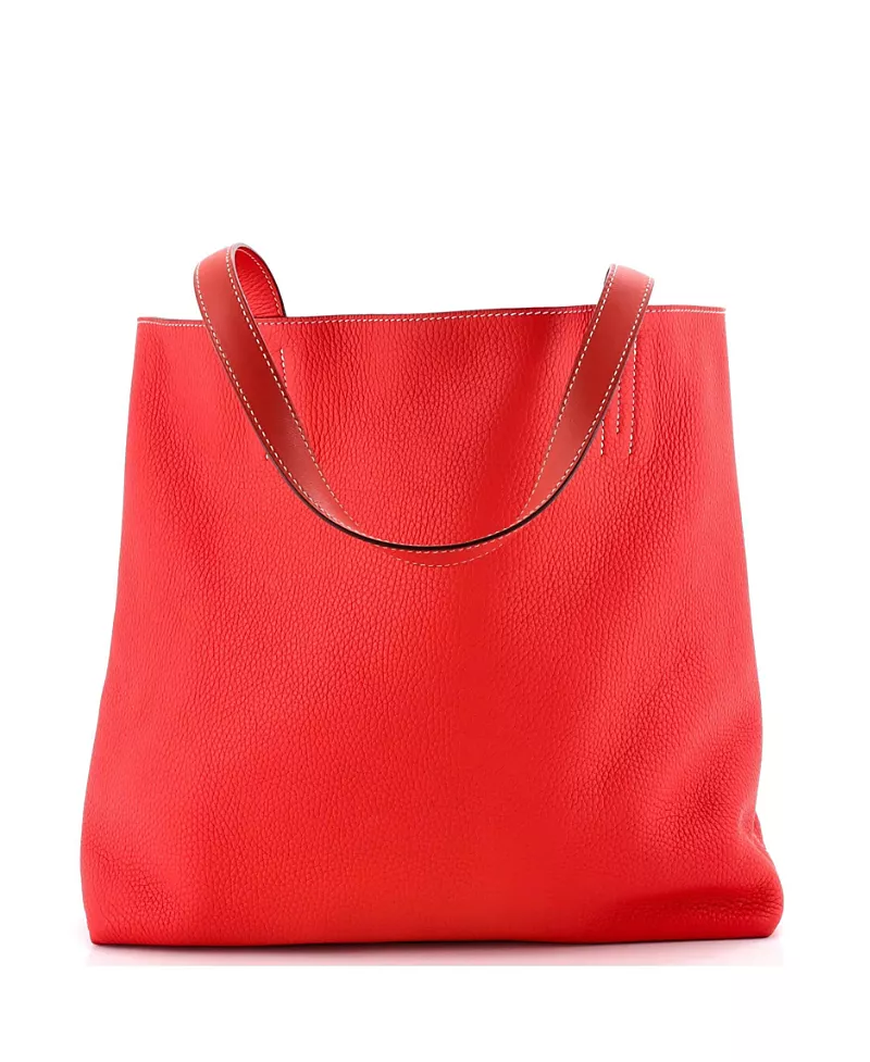 Pre-Owned HERMES 45 Double Sens Tote Clemence and Swift