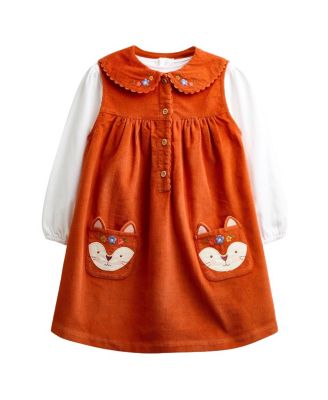Girls' 2pc Fox Pocket Dress and Top Set - Baby, Little Kid
