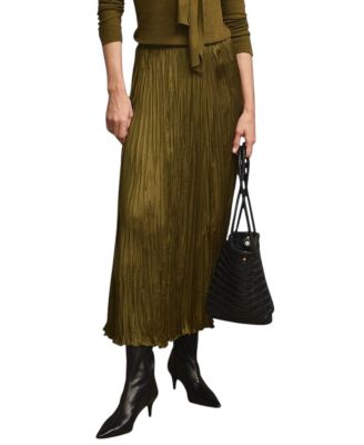 Women's Crinkle Maxi Skirt