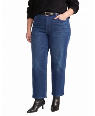 Women's Plus Bae Boyfriend Jeans in Berkeley Blue