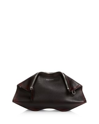 Manta Grainy Leather Convertible Clutch