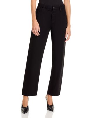 The Essential High Rise Straight Jeans in Black