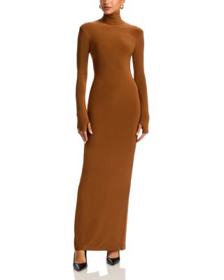 Turtle Gown Long Sleeve Bodycon Dress
