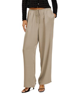 Virgo Drawstring Wide Leg Pants