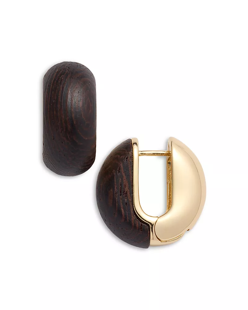Roxanne Assoulin Simple Wood Chubbie Earrings