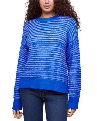 Beckett Striped Cotton Blend Crewneck Sweater