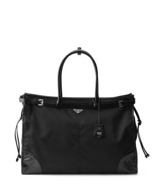  Bonnie Re-Nylon and Leather Tote Bag