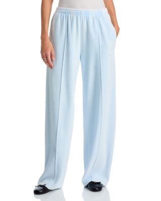 Mid Rise Relaxed Cotton Blend Pants