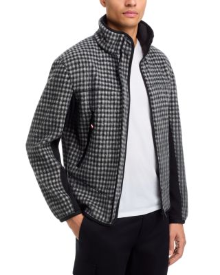 Grenoble Brushed Check Zip Up Cardigan 