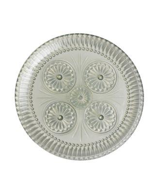  Eden Pressed Glass Plate, Set of 4