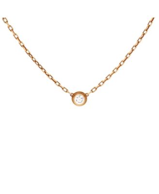 Pre-Owned Cartier Small Cartier D'Amour Pendant Necklace 18K Gold and Diamond, 14.75