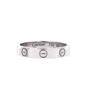  Love Wedding Band Ring 18K White Gold
