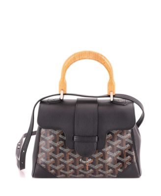  Mini Saigon Top Handle Bag Coated Canvas with Leather