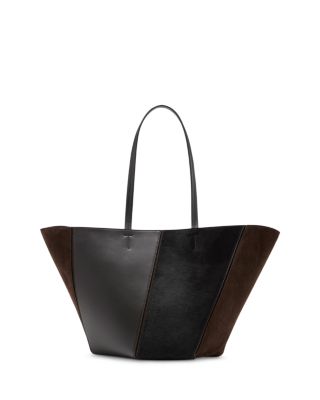 Hex Leather & Calf Hair Tote