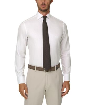 Boggi Milano Striped Cotton Regular Fit Shirt