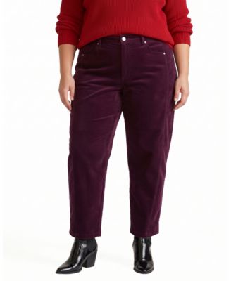 Women's Plus Dakota Twisted Leg Corduroy Pants