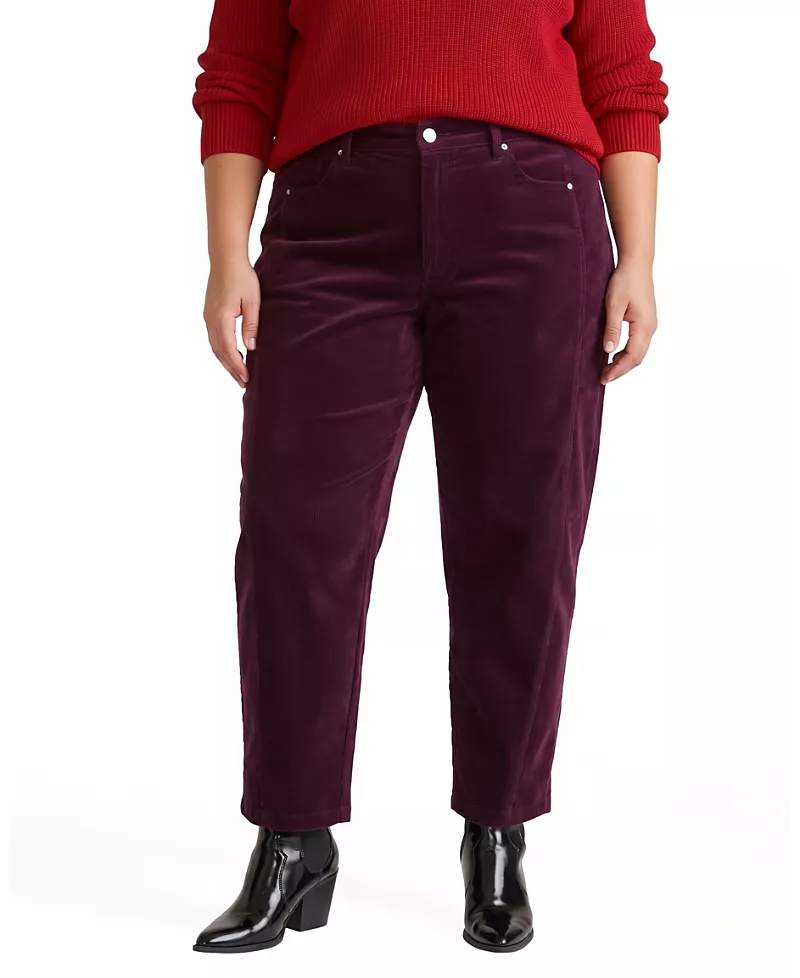 Universal Standard Women's Plus Dakota Twisted Leg Corduroy Pants