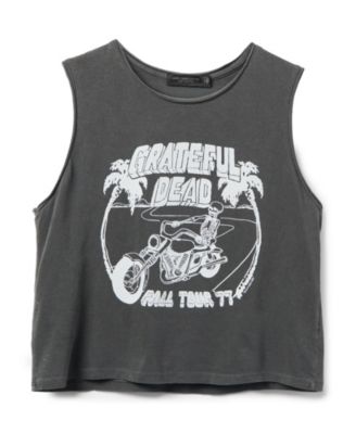  Women's Grateful Dead 1977 Tour Cropped Muscle Tank