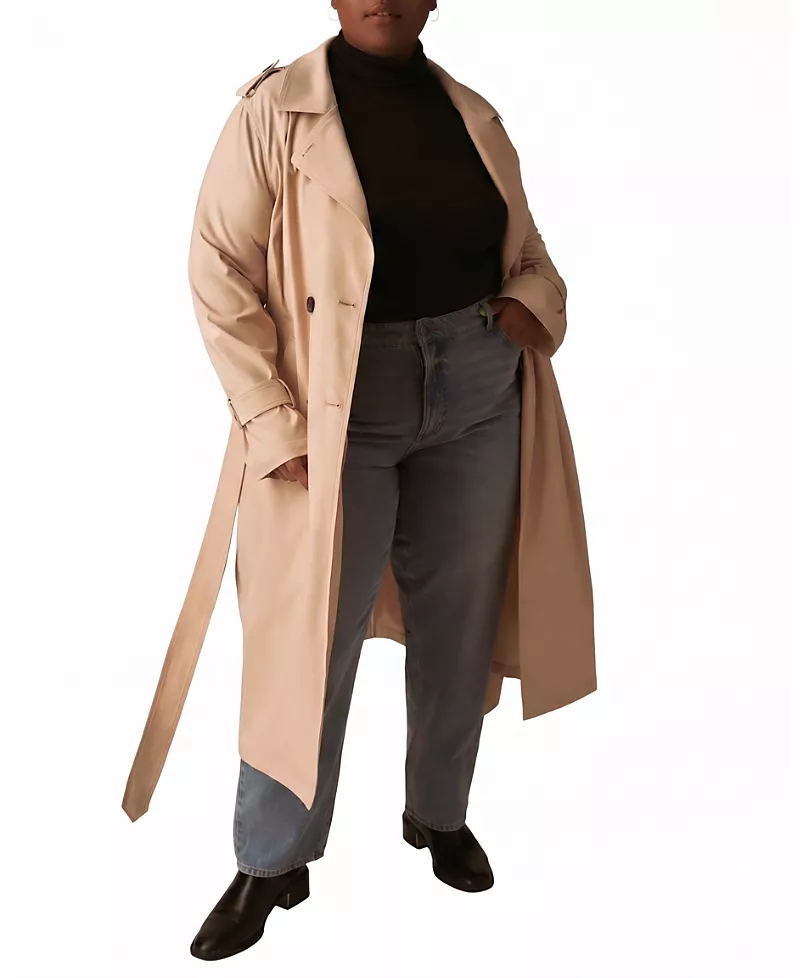 Universal Standard Women's Plus Henning x Us Park Soft Trench