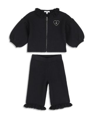 Girls' Ruffled Zip Track Suit - Baby