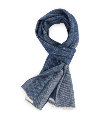  Micro Structured Jacquard Wool Scarf