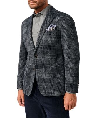 Jackson Plaid Knit Soft Coat