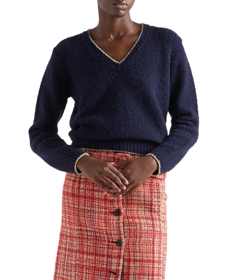 NEW! Prada Wool V-Neck Sweater - Exclusive by Bloomingdale's