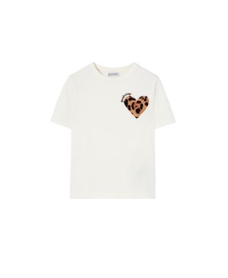 Girls' Leopard Heart Cotton T-shirt - Little Kid, Big Kid - Little Kid
